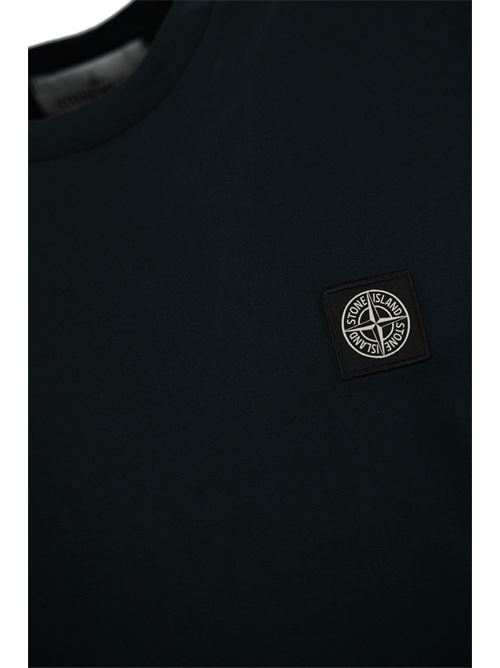 T-shirt con logo navy STONE ISLAND | 811524113A0020